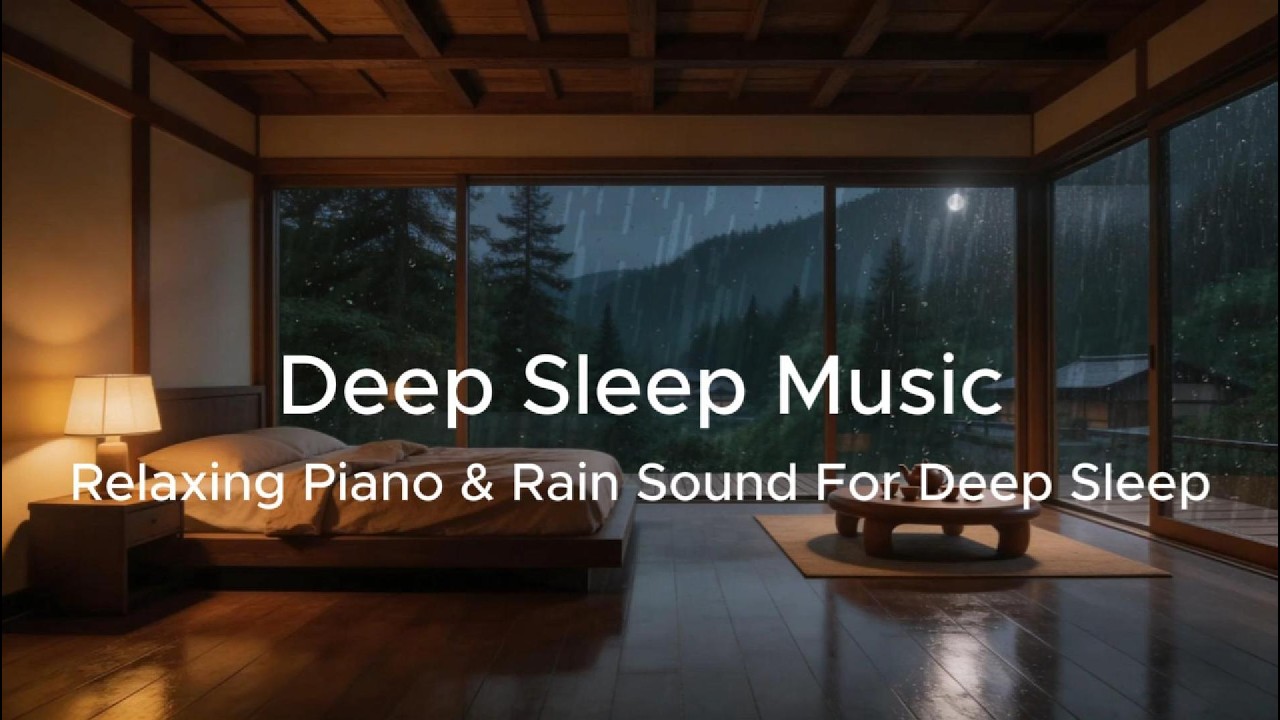 Cozy Rainy Night in Forest Cabin 🌧️ | ASMR Rain Sounds for Deep Sleep & Relaxation