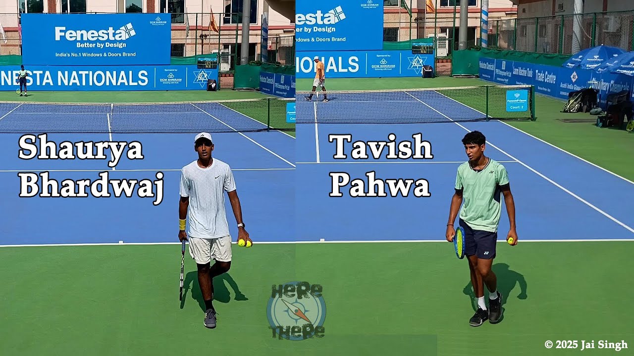 Shaurya Bhardwaj vs Tavish Pahwa, Under 16 Quarter Final, Fenesta Open 2025 #fenestaopen #tennis2025