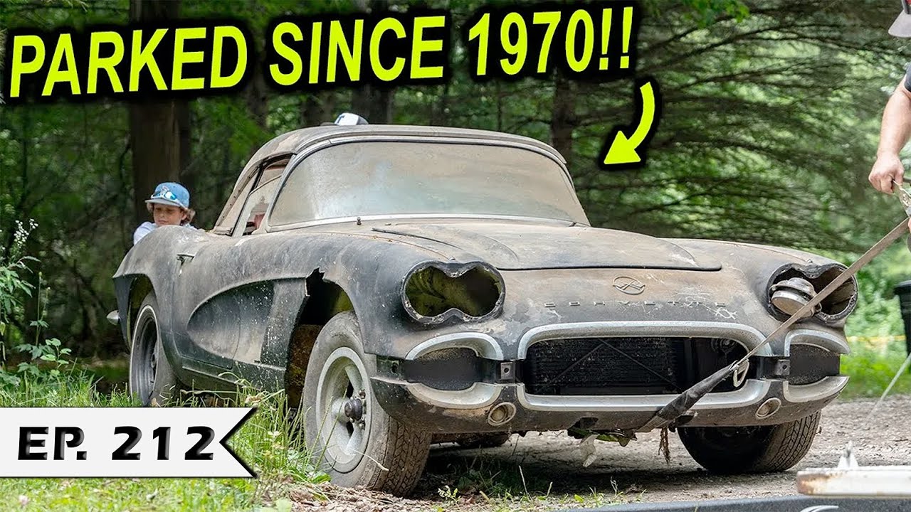 RESCATADO: ¡Corvette de 1962! ¡Estacionado aquí mismo en 1970!