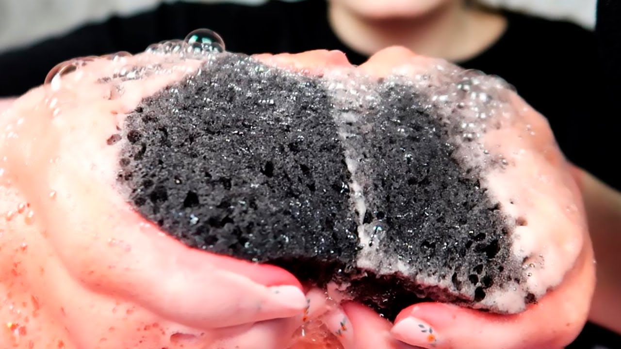 ASMR Soapy Sponge Squeezing | Sponge Triggers for Tingles & Relaxation