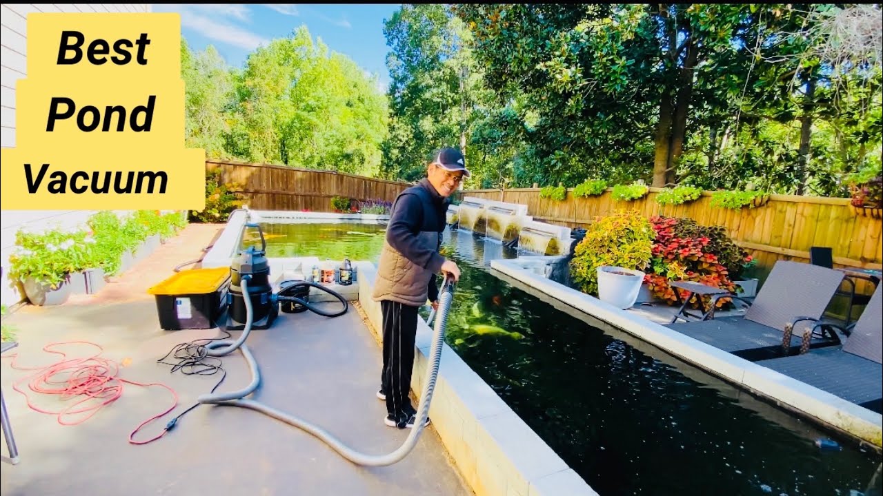 How to Clean a Koi Pond | Spring | Pond Maintenance | Oase PondoVac 5 Pond Vacuum