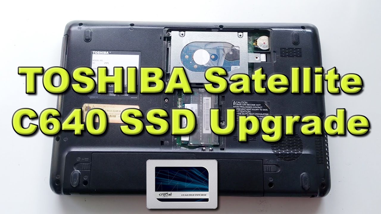 Toshiba Satellite C640 SSD Upgrade and install Windows10