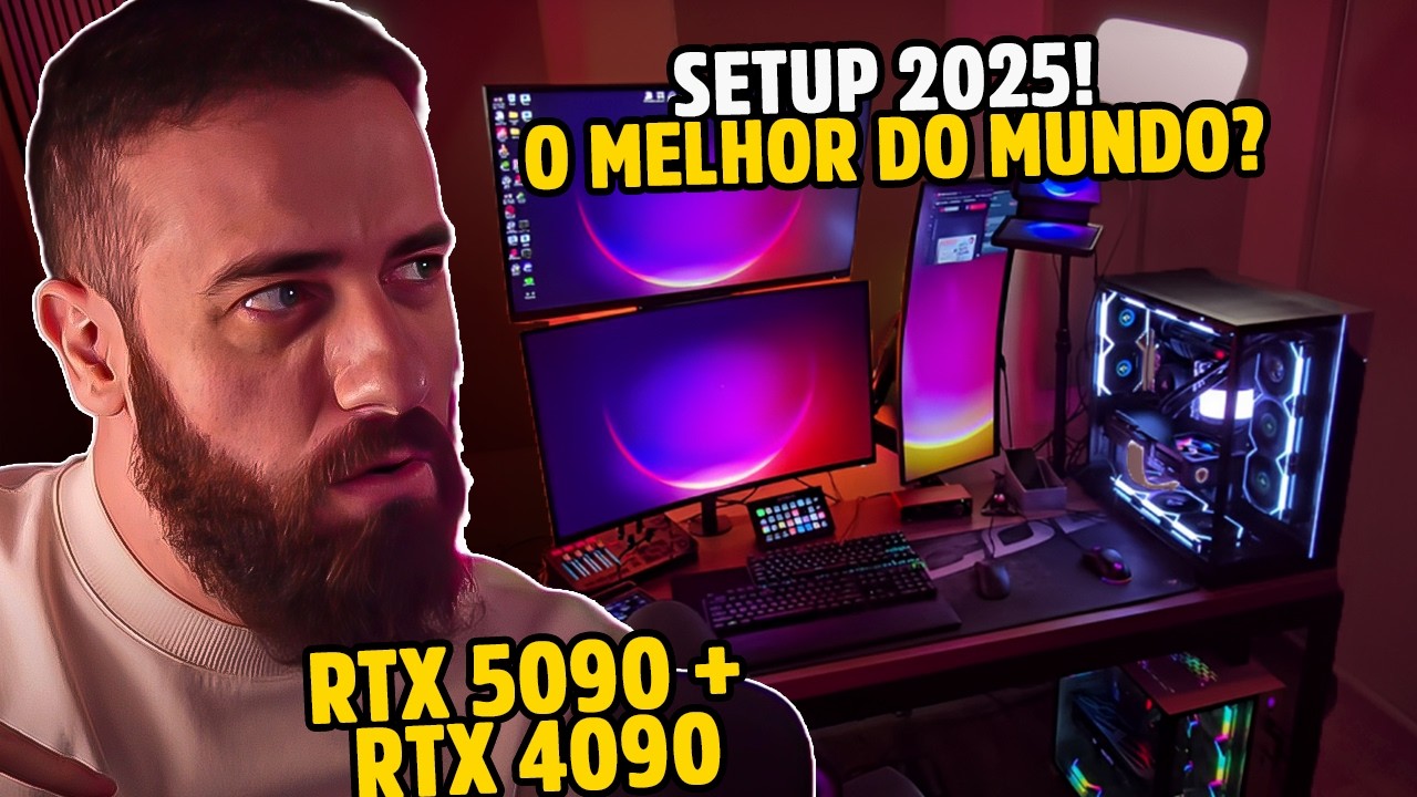 TOUR PELO NOVO ESTÚDIO COM MELHOR SETUP DO MUNDO? RTX 5090