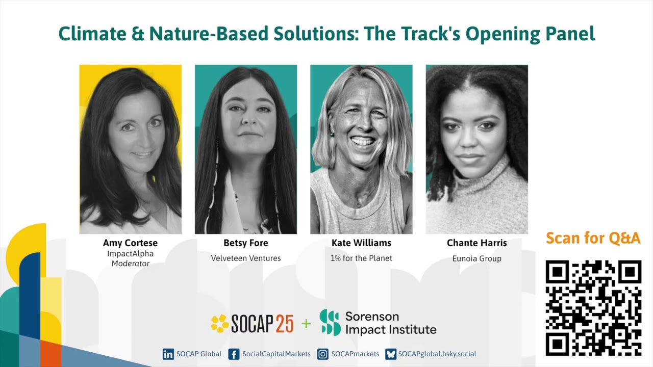 SOCAP25 - Climate & Nature-Based Solutions: The Track's Opening Panel