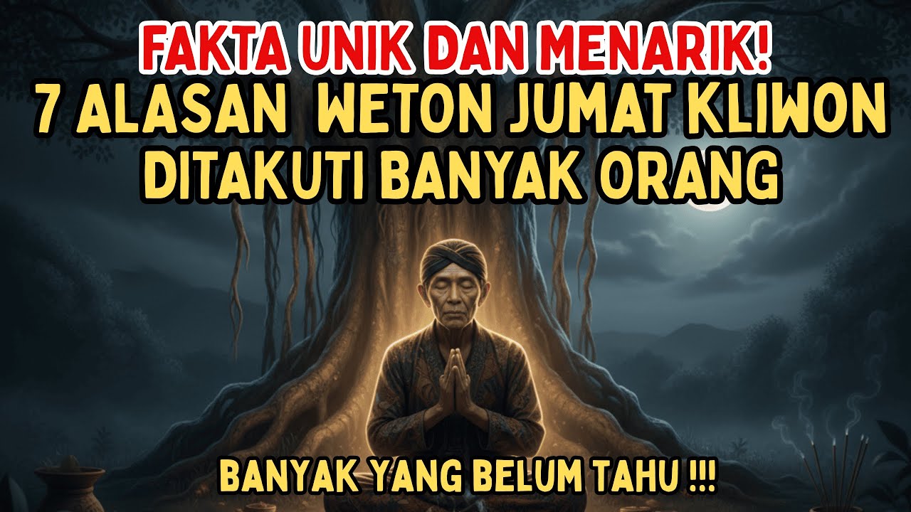 7 Fakta Unik Alasan Weton Jumat Kliwon Ditakuti Banyak Orang