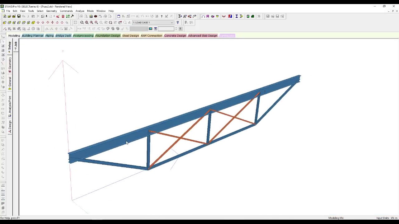 STAAD v8i Truss Automatic Steel Member Design ¦ Eurocode 3