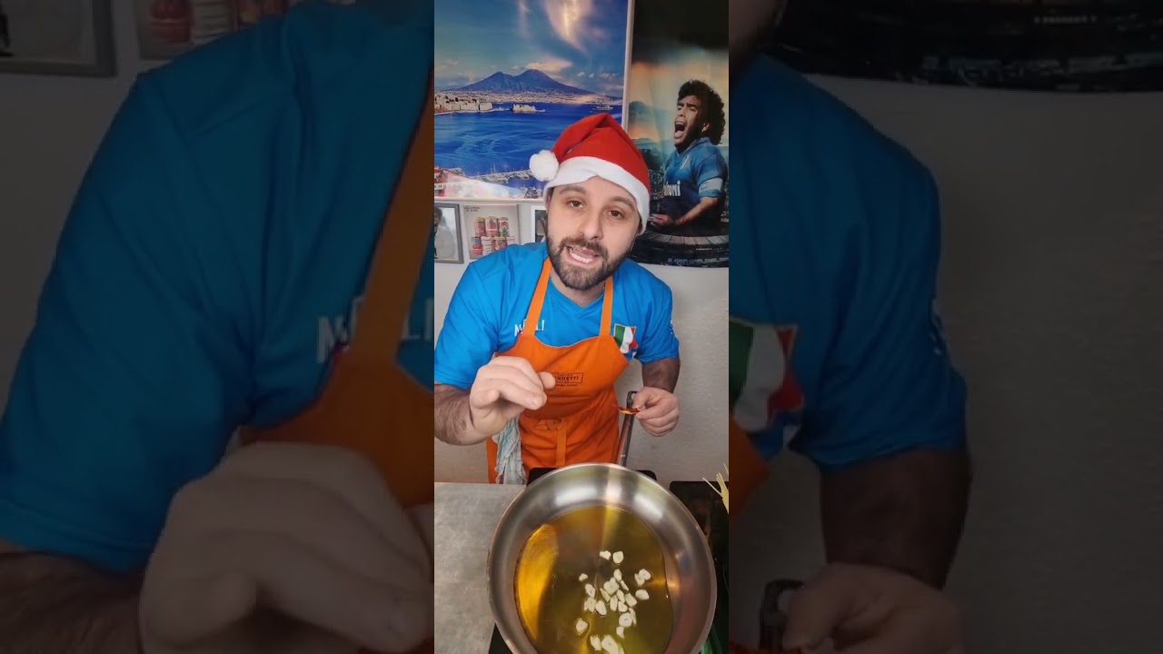 Spaghetti aglio olio peperoncino e baccalà