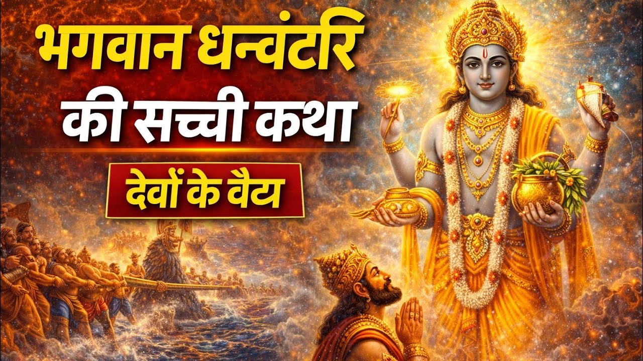 भगवान धन्वंतरि की दिव्य कथा | अमृत कलश और आयुर्वेद का रहस्य | सतयुग की सच्ची कहानी