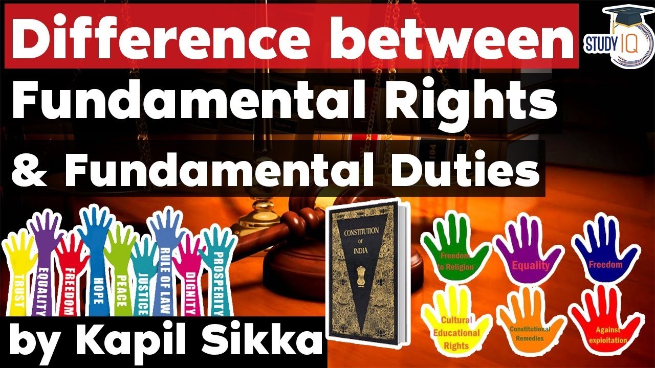 Fundamental Rights and Fundamental Duties difference explained - Haryana Judiciary Exam HPSC J