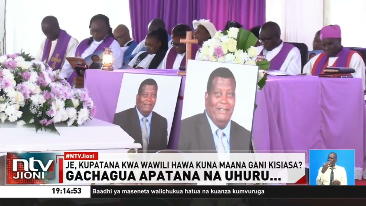 Rigathi Gachagua ajitetea baada ya kupatana na Uhuru Kenyatta katika mazishi