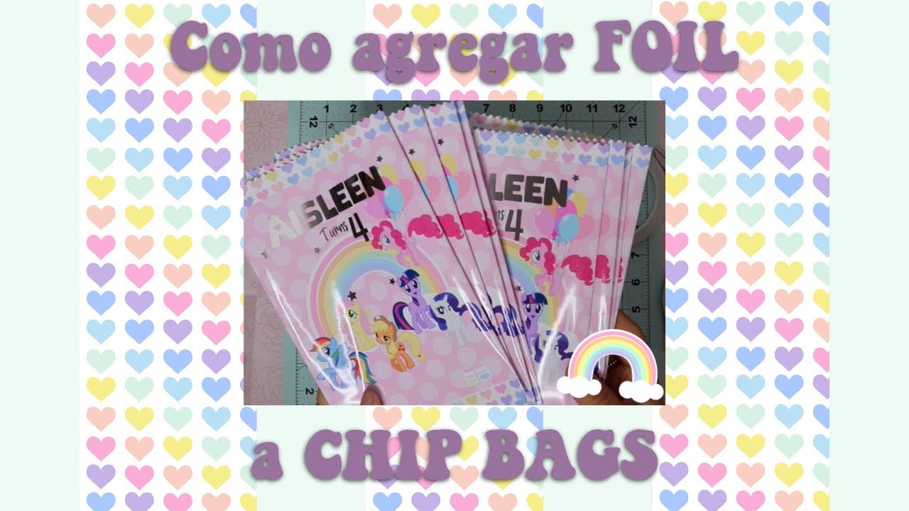 como agregar foil a chip bag
