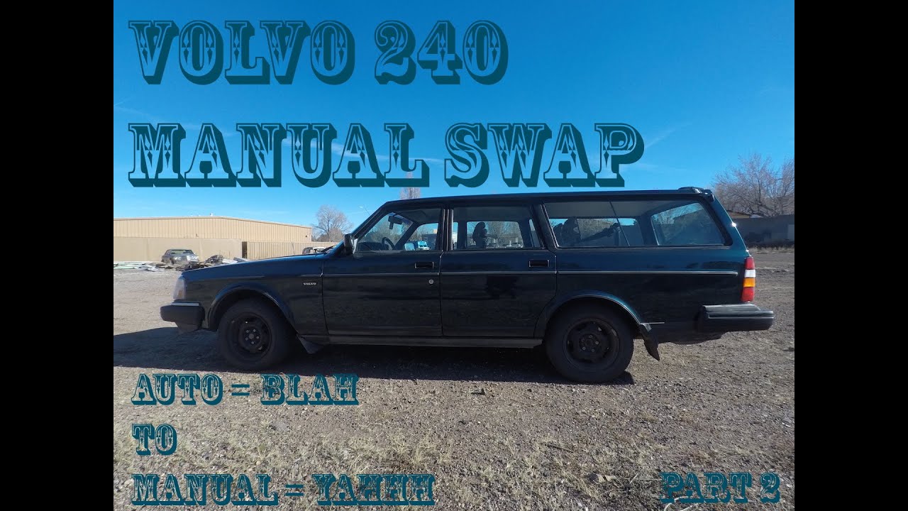 Volvo 240 Auto To Manual Transmission Swap AW71 to M47 5 Speed Part 2