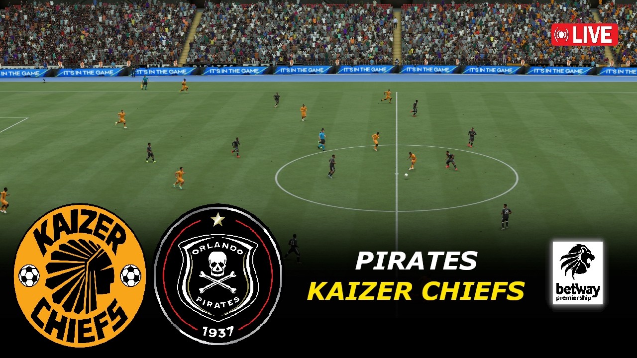 🔴Kaizer Chiefs vs Orlando Pirates LIVE | Betway Premiership 2025/26 | eFootball Pes21 Simulation