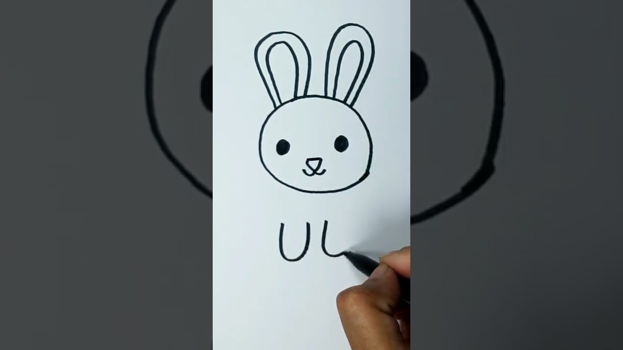 How to Draw Bunny #easybunny #bunny #art #artforkids #bunnyart #rabbit #rabbitdrawing #short #Shorts