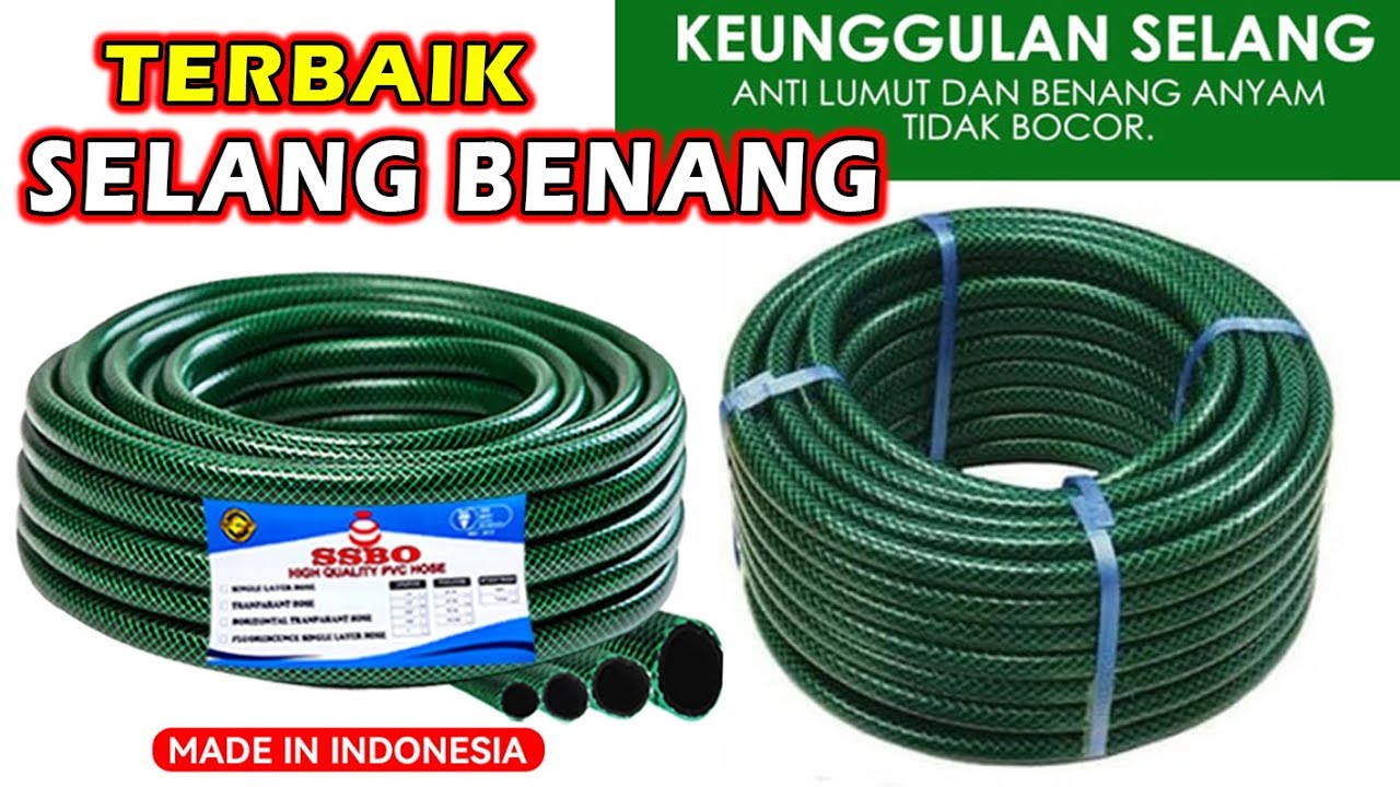 Selang Benang ANTI LUMUT SSBO ⁉️ Selang Benang 5/16 1/2 3/4 5/8 3/8 1 2 inch Bagus Terbaik Hijau
