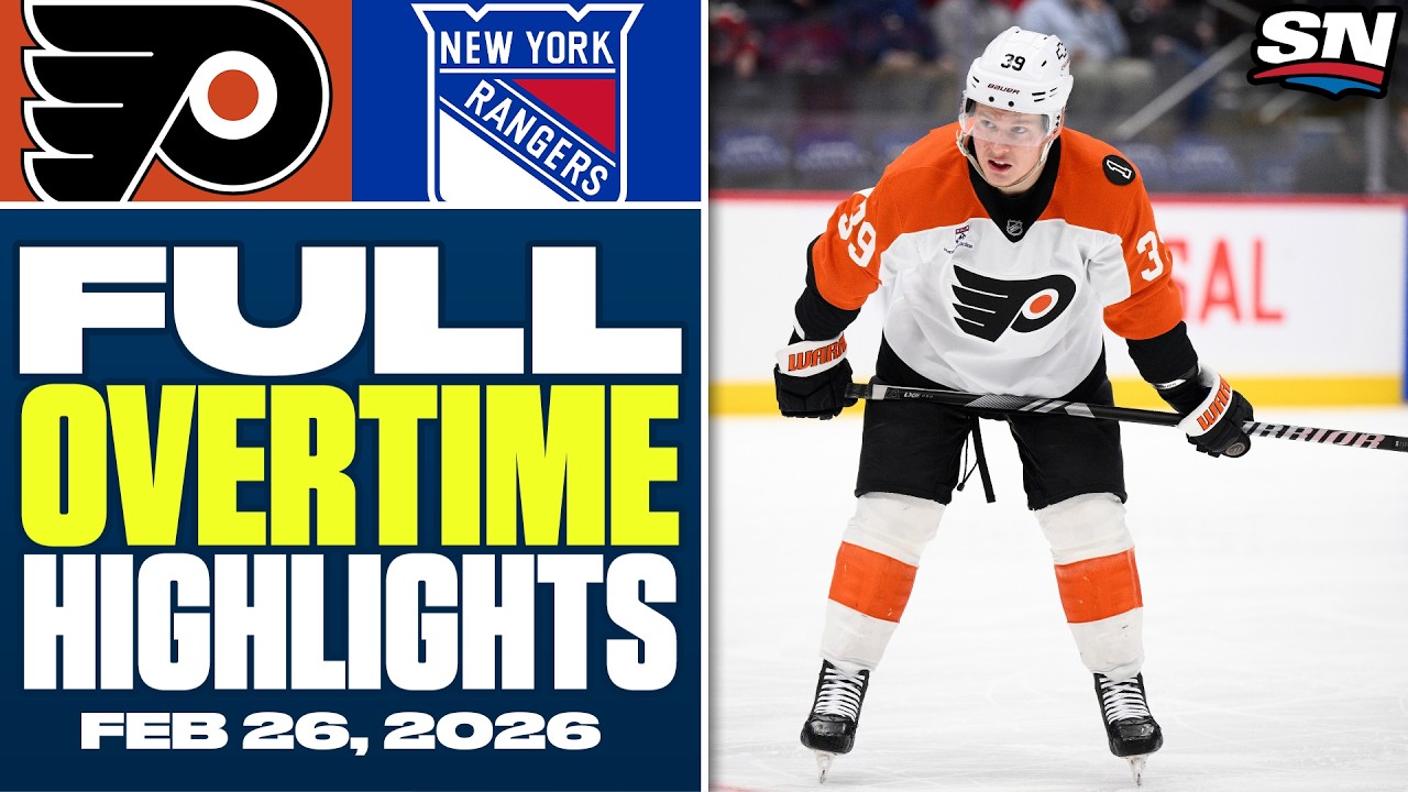 Philadelphia Flyers at New York Rangers | FULL Overtime Highlights - February 26, 2026