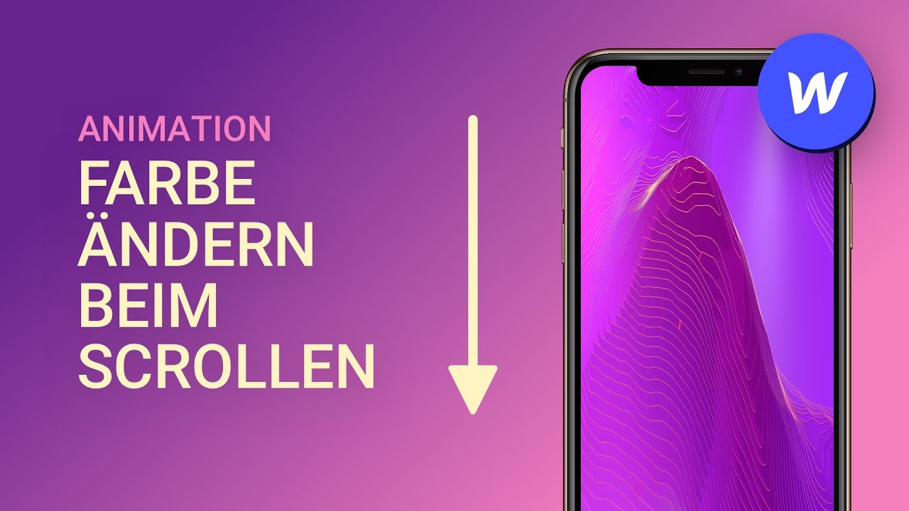 Hintergrundfarbe beim scrollen ändern – Scroll-Animation – Webflow Tutorial deutsch