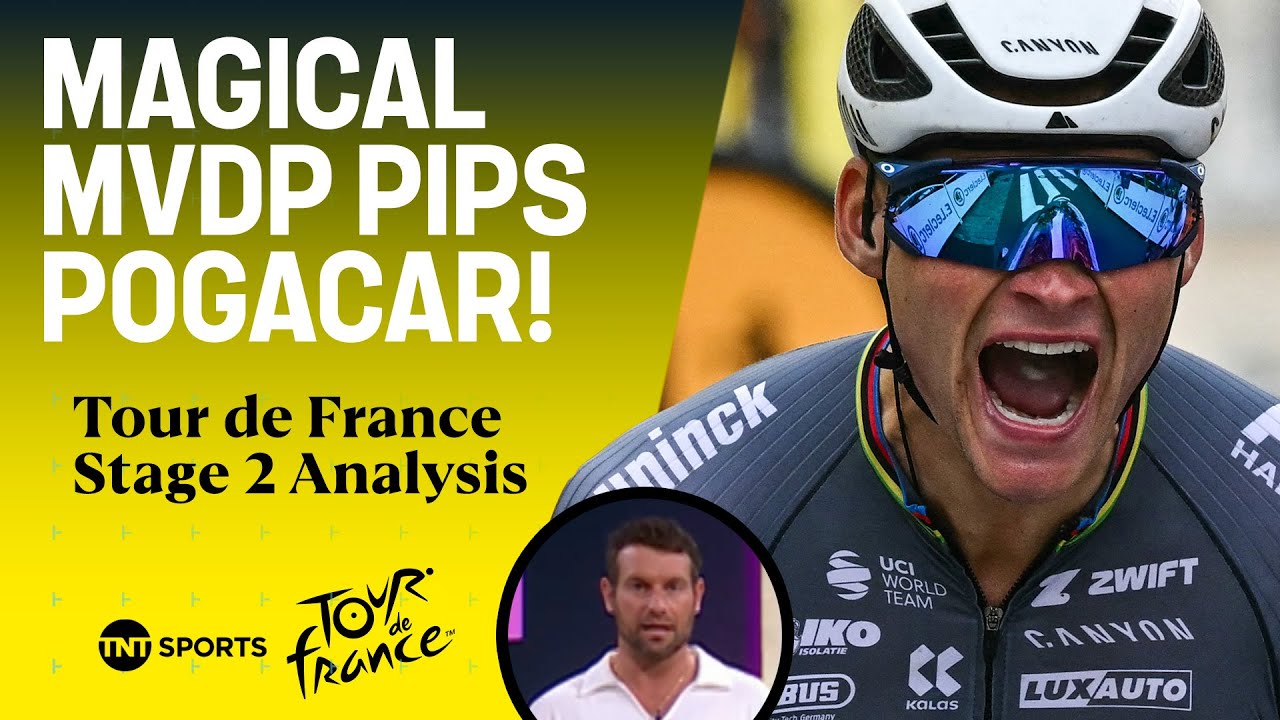Tour de France Stage 2 ANALYSIS: How Magical MVDP held off Pogačar to win in Boulogne-sur-Mer 😮&zwj;💨