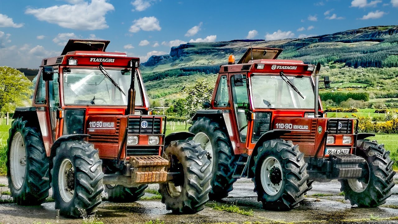 Маленькая ферма: FIATAGRI POWER (2 нерушимых трактора Fiat работают вместе на ферме)