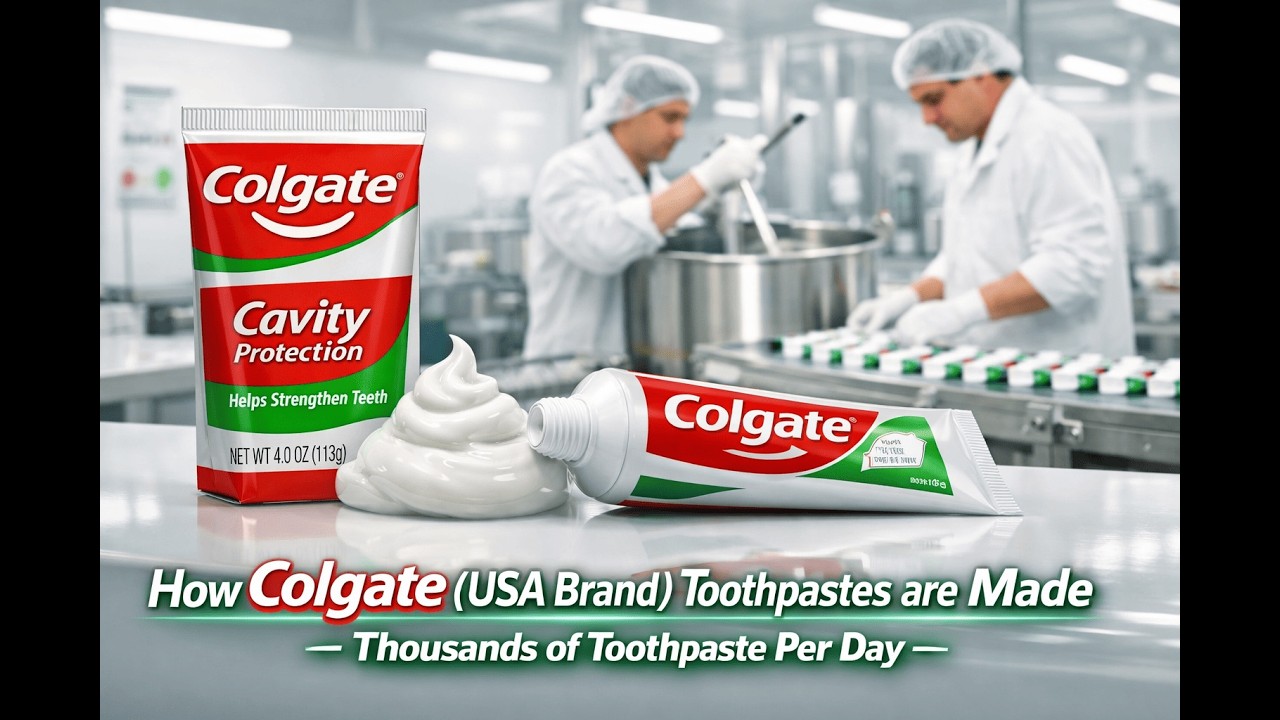 Colgate Toothpaste Production Line | Full Factory Process Tour