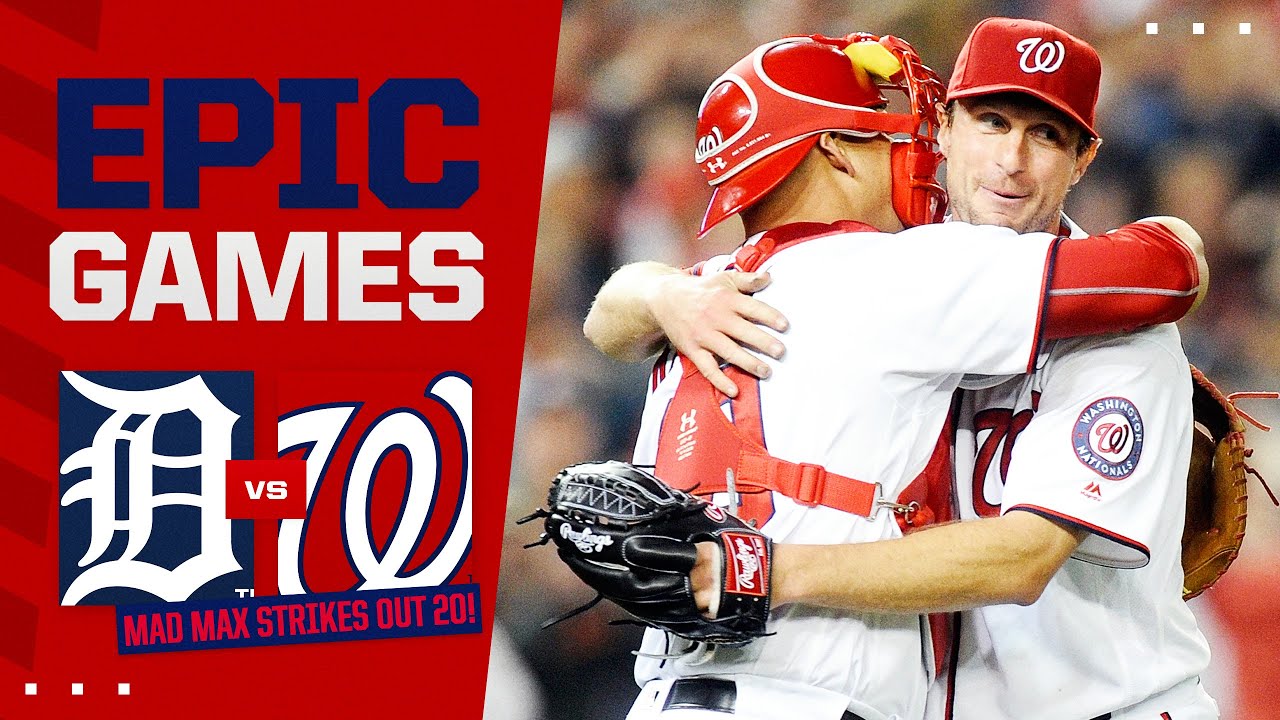 FULL GAME (5/11/2016): Max Scherzer strikes out 20! (4th pitcher to strike out 20 in 9-inning game)