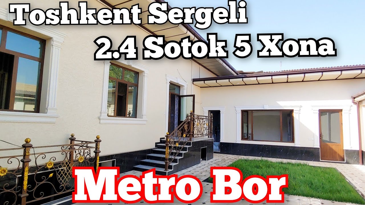 Toshkent Sergeli 2.4 Sotok 5 Xonalik Hovli Sotiladi. Metro Yaqin! Narxi 90.000$