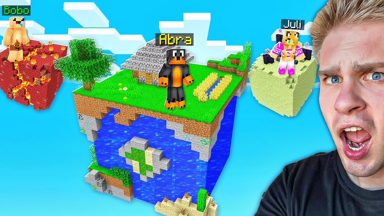 MINECRAFT, ale NIE MOŻEMY OPUŚCIĆ SWOJEJ MAŁEJ PLANETY z Bobo i Juli… 😱