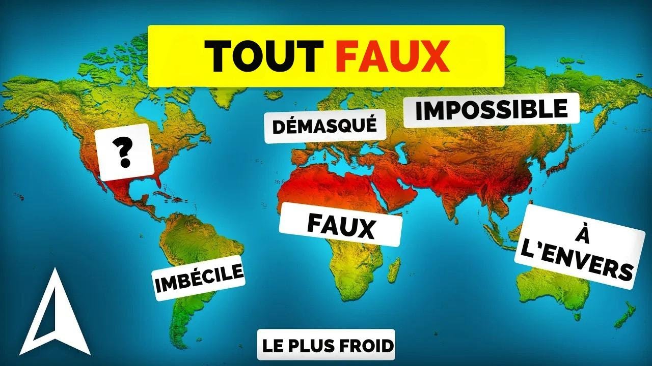 25 id&eacute;es re&ccedil;ues sur la g&eacute;ographie qu&rsquo;on t&rsquo;a enseign&eacute;es &agrave; l&rsquo;&eacute;cole (et compl&egrave;tement fausses !)