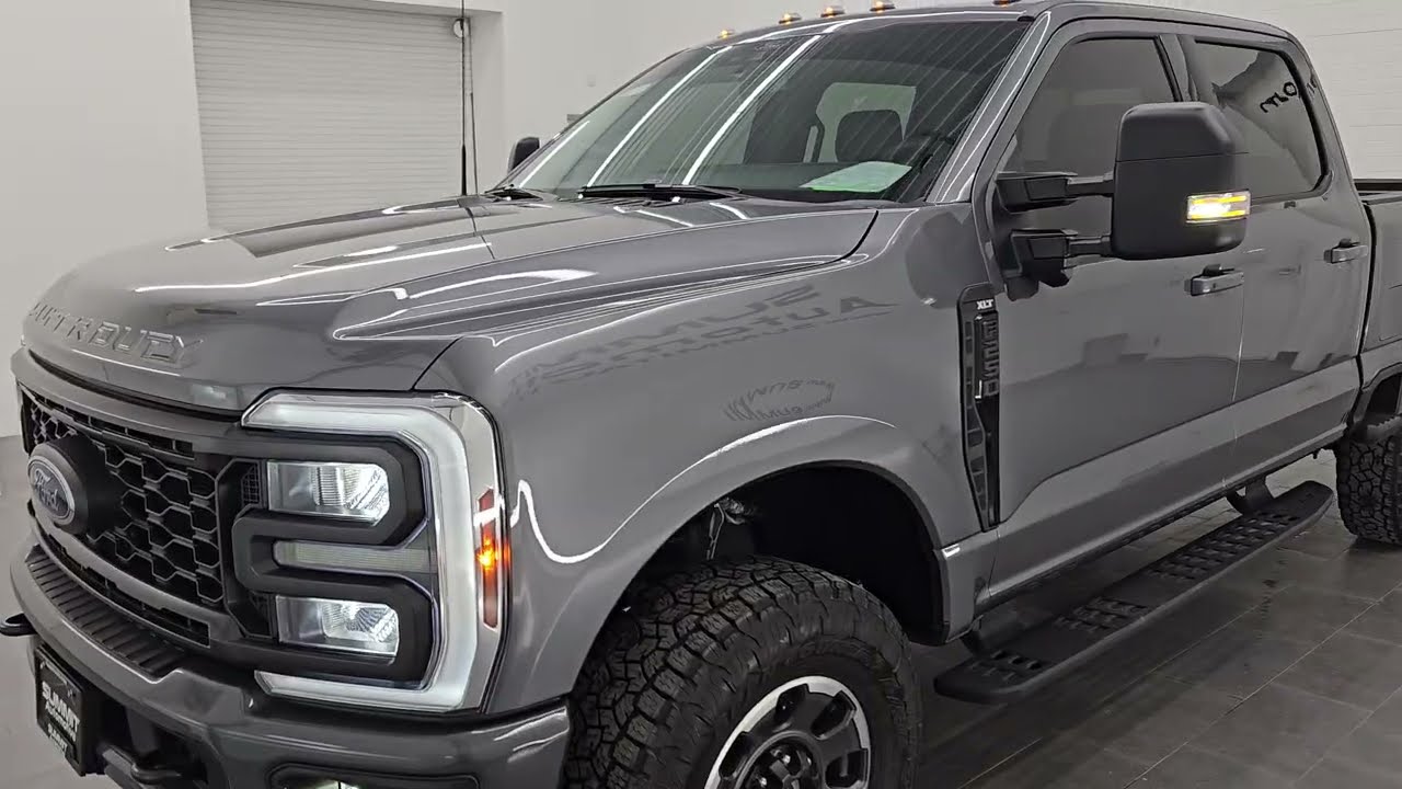 2024 FORD F250 XLT PREMIUM TREMOR SPORT 7.3L V8 CARBONIZED GRAY 4K WALKAROUND 16184Z