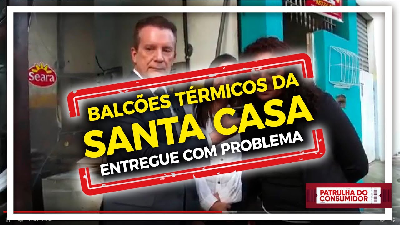 SANTA CASA PEDE SOCORRO - BALCÕES TÉRMICOS COM PROBLEMA