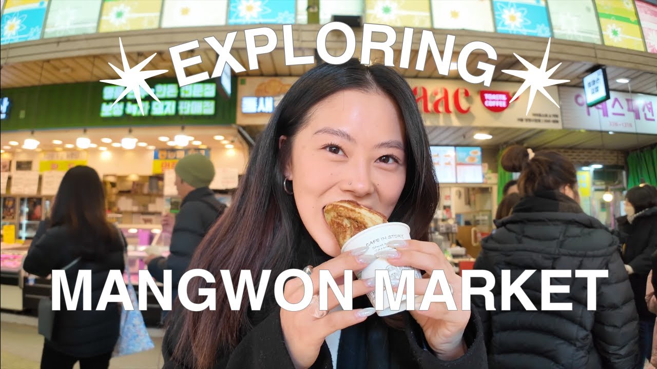 Korea Diaries EP. 20 | A day in my life in Korea, exploring Mangwon market!!
