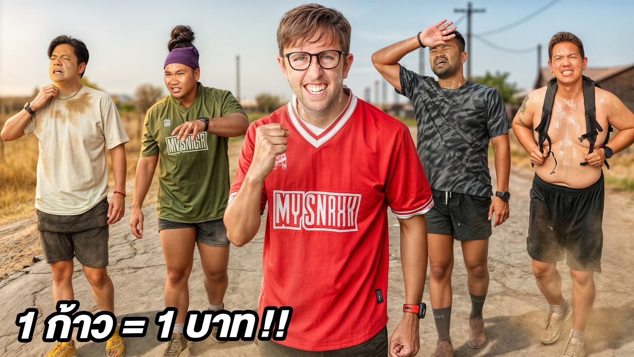 1 ก้าว = 1 บาท!! ใครเดินเยอะสุด รับเงินไปเลย!!