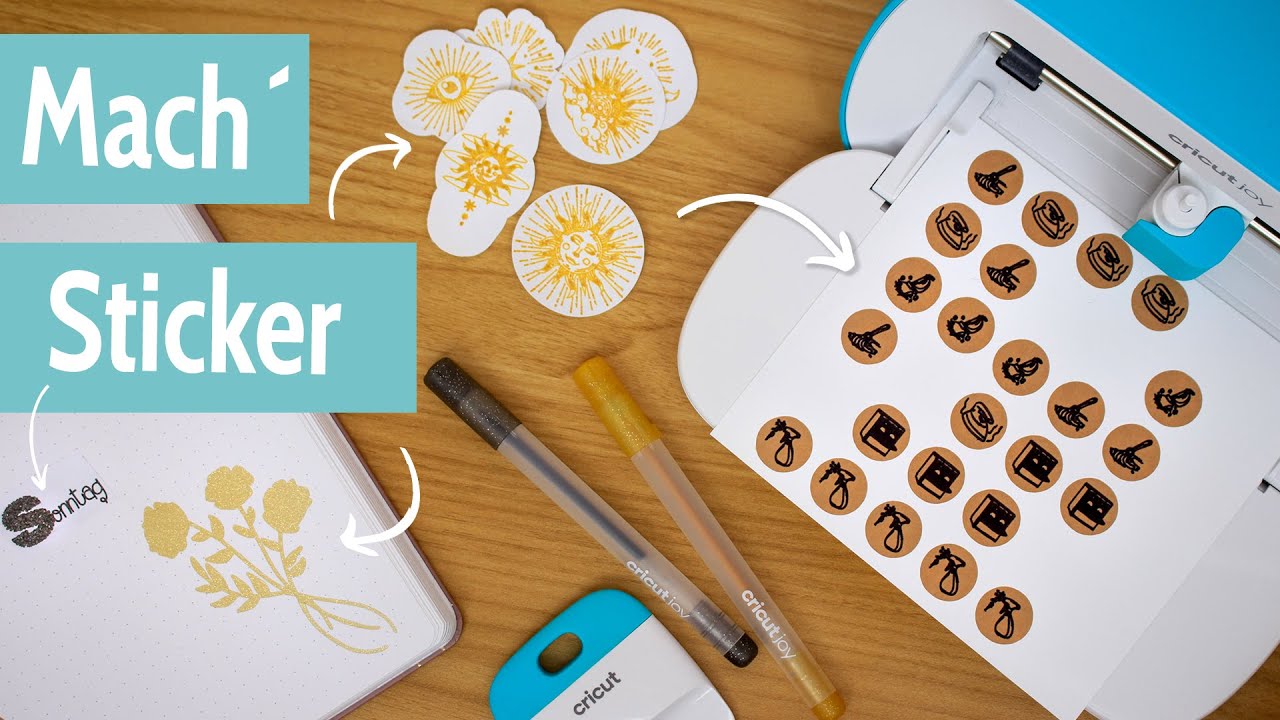 Mach deine eigenen Sticker - mit dem Cricut JOY einfach und schnell