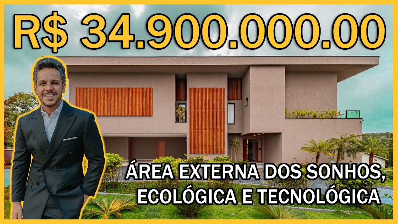 MANSÃO DE R$34.900.000,00 NO TAMBORÉ EM ALPHAVILLE AREA EXTERNA DOS SONHOS, ECOLOGICA E TECNOLOGICA