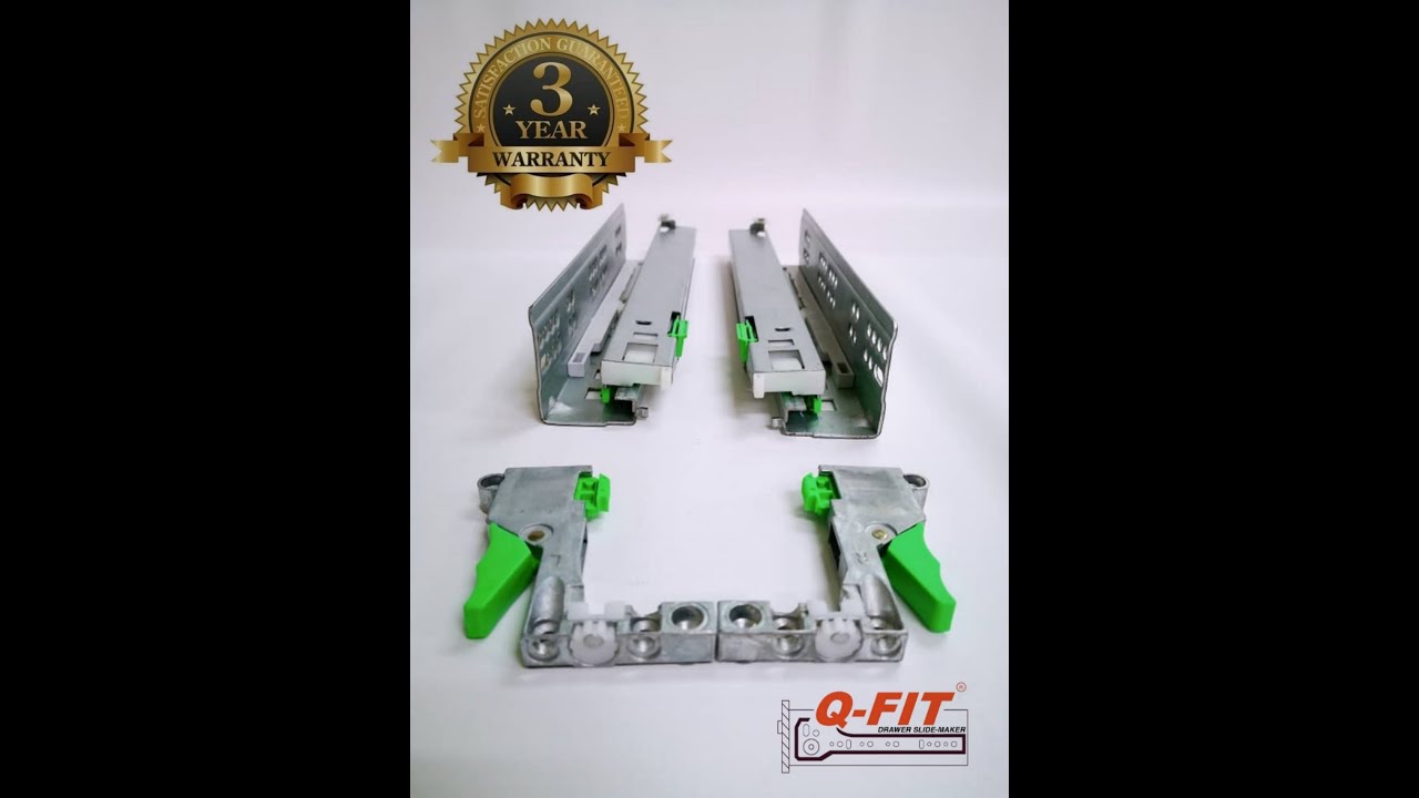 Undermount Soft Closing OPTI-MOTION Wooden Drawer Slide Single Extension (M1)