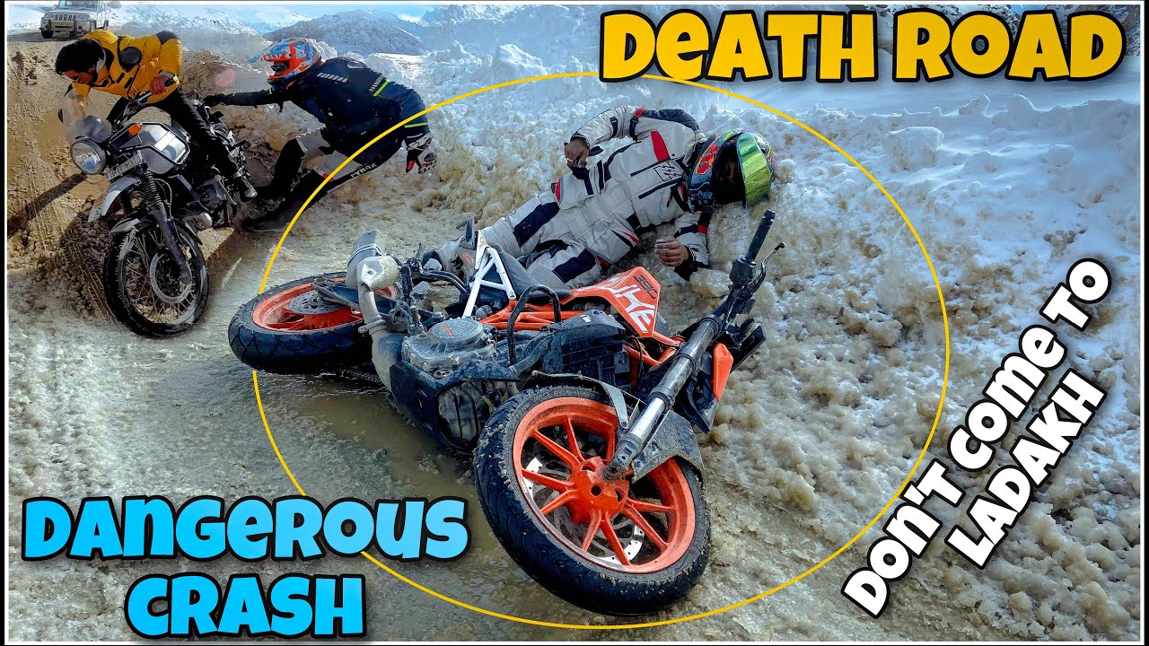 Don’t come to Ladakh 🙏🏻 Dangerous Roads 😨 Crazy falls 😰 Winter Ladakh ❄️