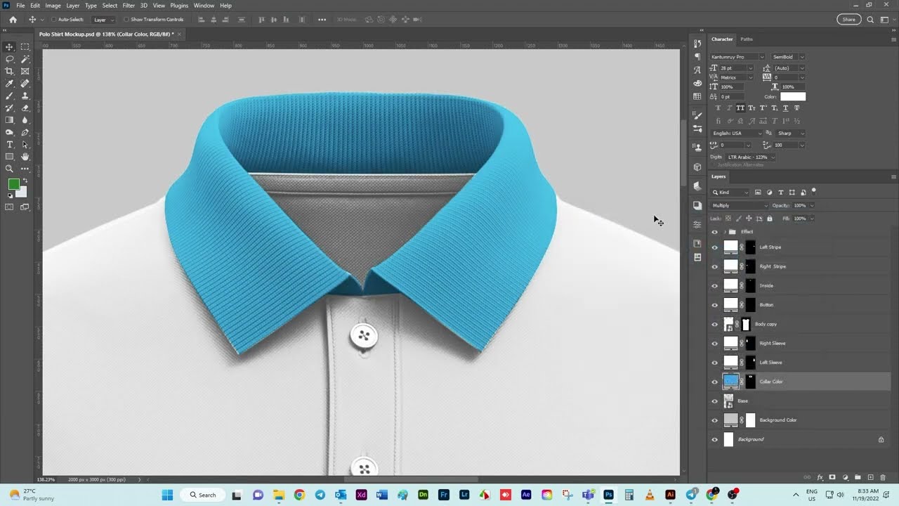 100% Free - Polo Shirt Mockup (High Resolution)