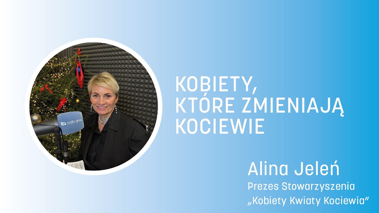 Alina Jeleń,  prezes Stowarzyszenia „Kobiety Kwiaty Kociewia. Audycja „W cztery oczy”#70