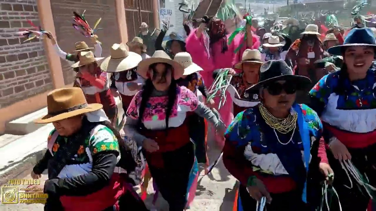 Carnaval Barrio La Palma dia Martes 2025 Santa Ana Hueytlalpan Hgo