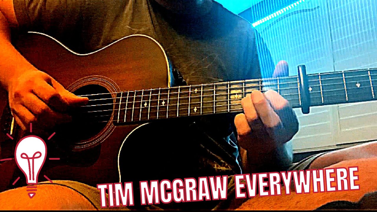 TIM MCGRAW EVERYWHERE GUITAR TUTORIAL/CHORDS/LESSON