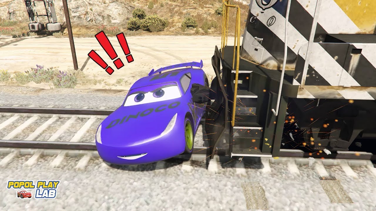 Disney Toys Cars Cruz Ramirez In Trouble With Train