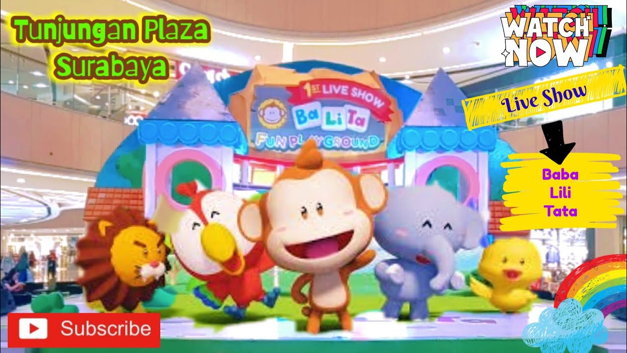 Live Show, meet & Greet BaLiTa (Baba,Lili,Tata) di Tunjungan Plaza Surabaya #trending