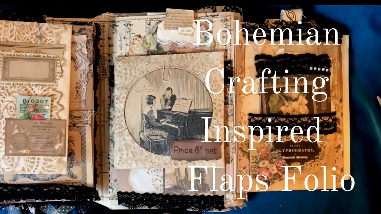 Lot's of Flaps Folio Flip Through - Inspired by Bohemian Crafting - For Sale
