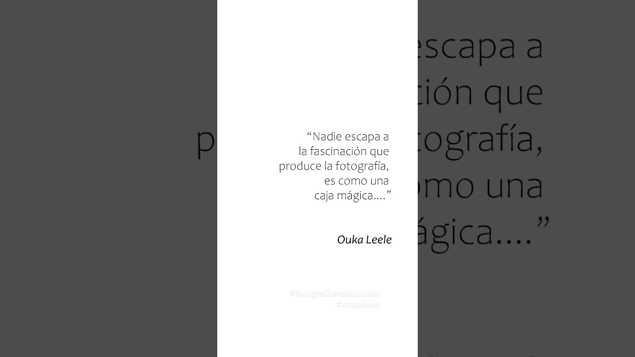 Ouka Leele fot&oacute;grafa espa&ntilde;ola