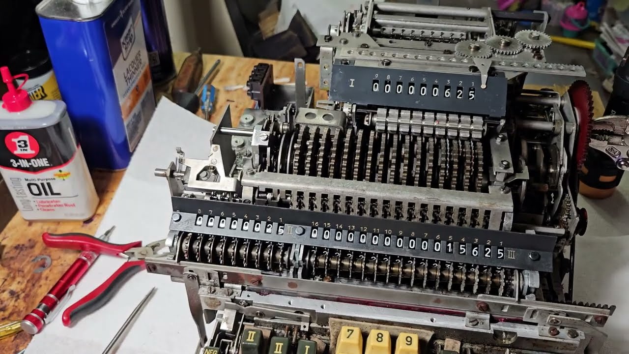Hamann Automatic 500 Multiplication Mechanism Overview (Mechanical Calculator)