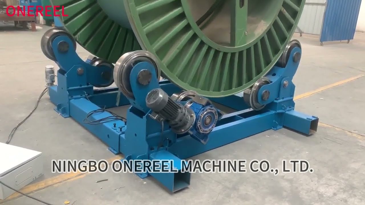 Large Wire Cable Drum Rewinding Automatic Machine#reels #drums #cable #machine #automatic #wire