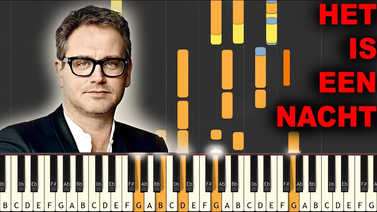 Het is een Nacht - Guus Meeuwis piano tutorial [SYNTHESIA]