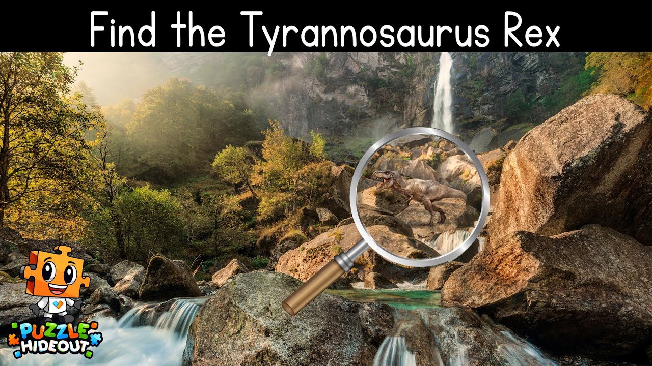 Find the Hidden Dinosaurs in 20 Seconds #1|  Hidden Animals Optical Illusions | Puzzle Hideout 🦕🦖🧩