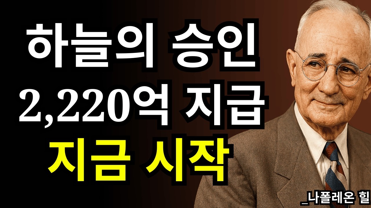 하나님이 말씀하십니다: 2,220억이 당신을 위해 방금 승인되었습니다 — 긴급합니다 | 나폴레온 힐