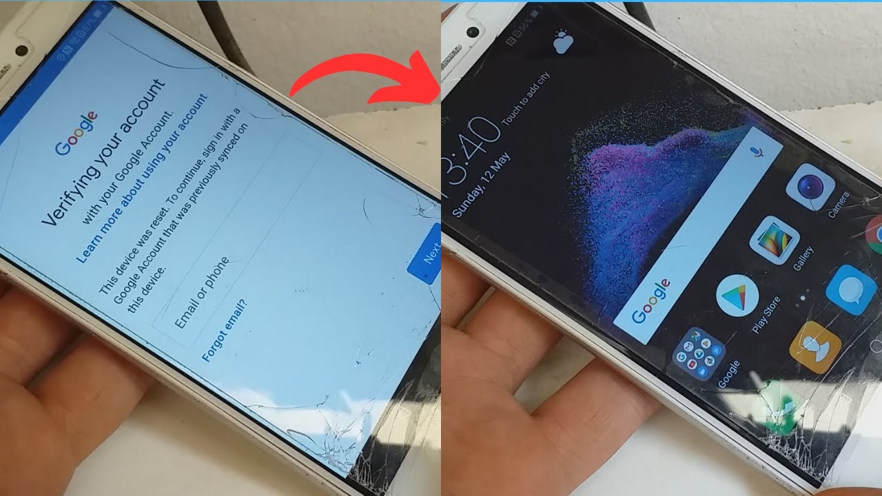 Удалить аккаунт Google Huawei P8 Lite 2017